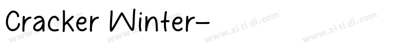 Cracker Winter字体转换